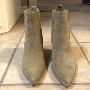 Grey Suede Booties only worn twice!